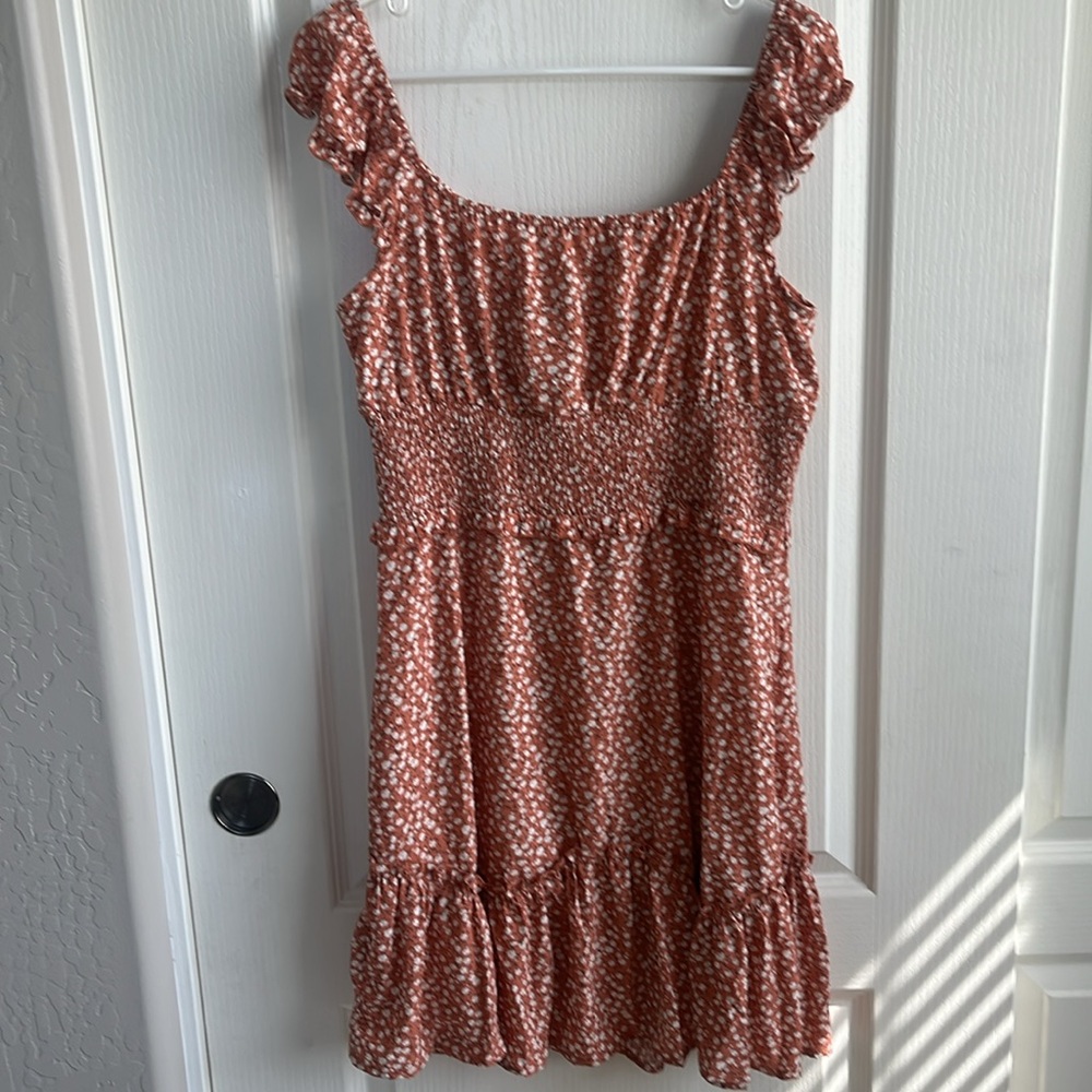 Floral Ruffle Mini Dress - Picture 3 of 3